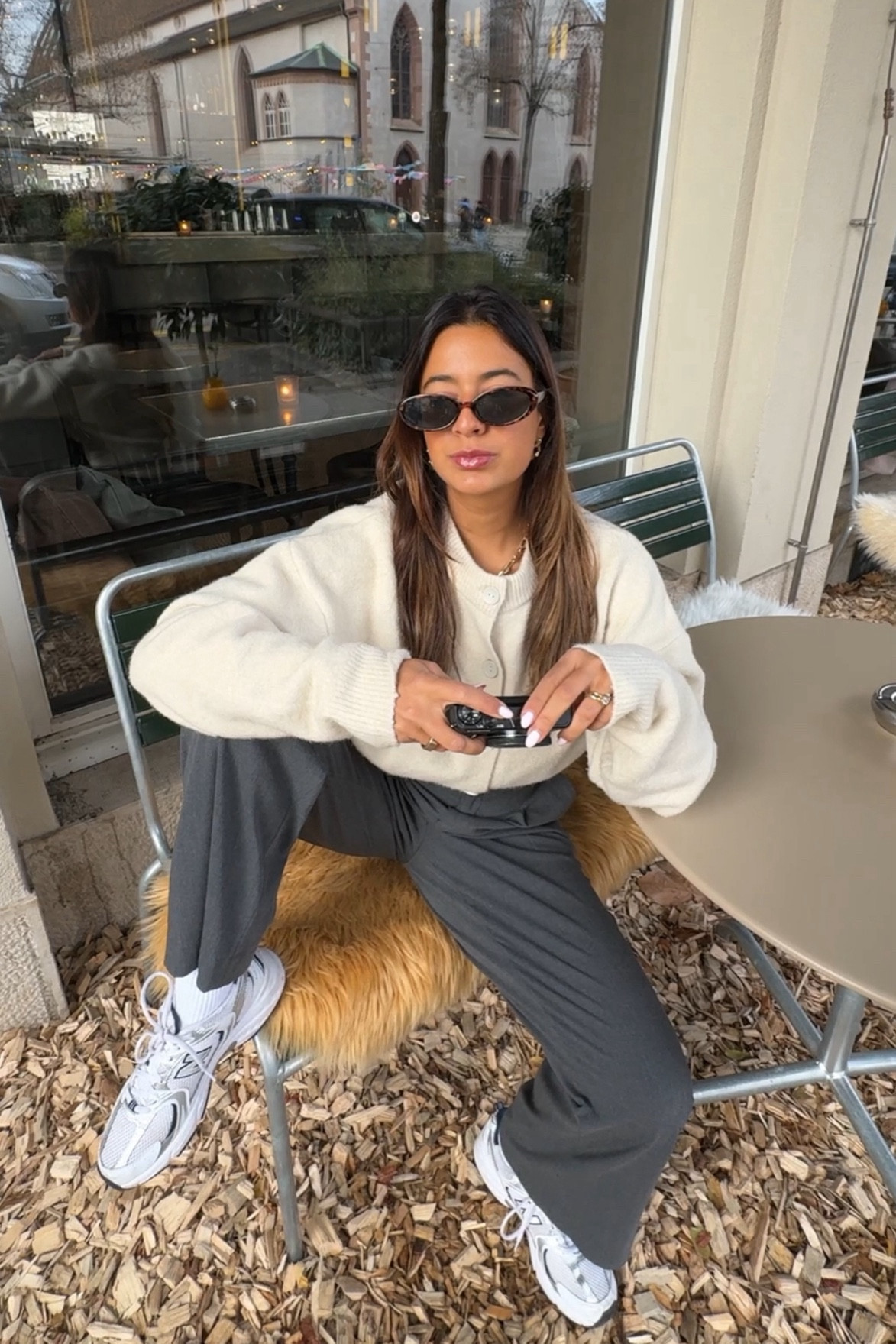 cream sweater with gray slacks and new balances - loving this combo 

#LTKSeasonal #LTKworkwear #LTKstyletip