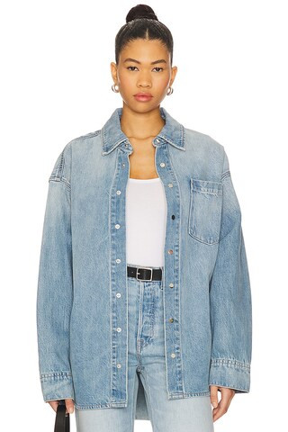 GRLFRND Donna Shirt in La Brea Ave from Revolve.com | Revolve Clothing (Global)