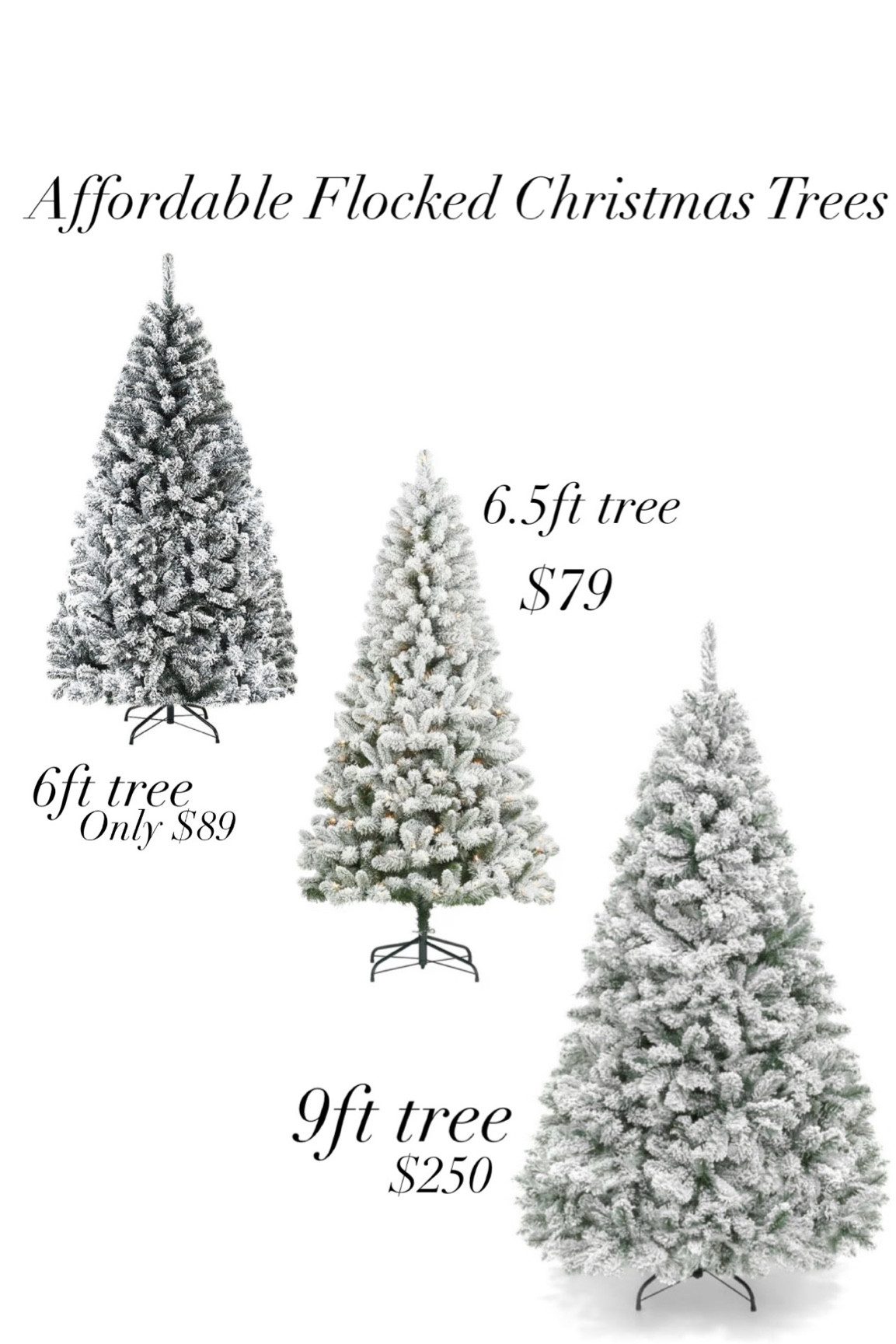 Flocked Christmas Trees 
Walmart 
Affordable decor 
Christmas decor 


#LTKunder100 #LTKhome #LTKHoliday