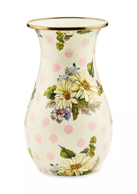 MacKenzie-Childs Wildflowers Pink Vase | Belk