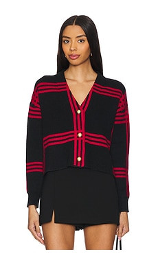 Tularosa Bellair Cardi in Red & Black from Revolve.com | Revolve Clothing (Global)