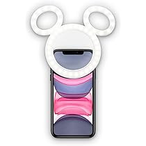 Disney iJoy Mickey Mouse Clip On Selfie Ring Light for Phone- Rechargeable LED Ring Light for iPhone | Amazon (US)
