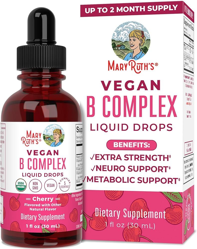 Vitamin B Complex by MaryRuth's | B Complex Vitamins | 2 Month Supply | Biotin | Vitamin B12 | Ni... | Amazon (US)