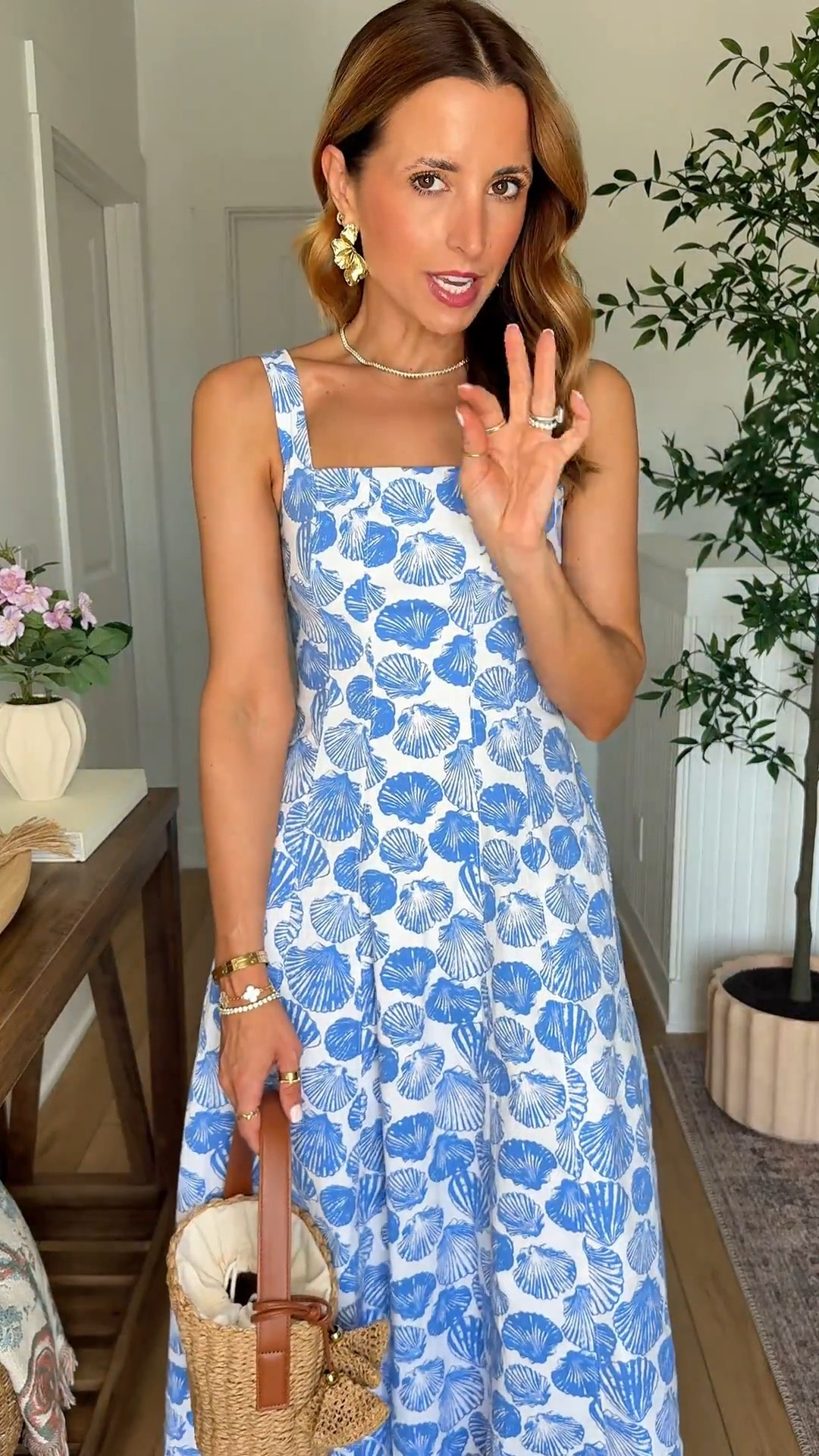 The prettiest spring dress in XXS petite. Sea shell midi dress. Palm Beach dress. Palm beach outfit. Charleston outfit. Coastal outfit. Vacation outfit. Vacation dress. Coastal dress. Summer wedding guest. Baby shower dress. Wedding shower dress. Heels are TTS. Party dress.

#LTKSpringSale 

#LTKTravel #LTKWedding