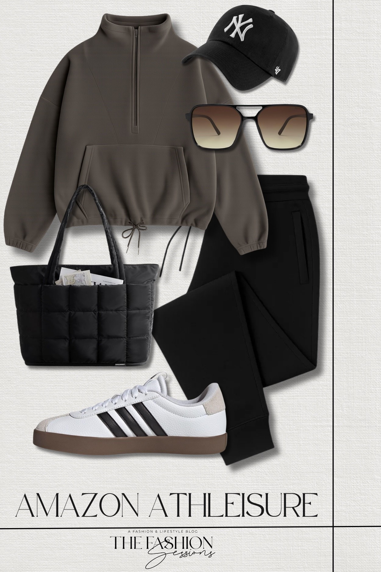 New year, new 'fits! Amazon isn't playing around with their athleisure game. Luxe look and feel without the designer pricetag...yes please!
Women Half Zip Fleece Sweatshirt Mock Neck Long Sleeve Winter Cozy Sherpa Pullover Sweater Tops | Women's Fleece Lined Pants Water-Resistant Sweatpants Winter Thermal Ski Hiking Running Joggers | adidas Women’s VL Court 3.0 Sneaker | BAGSMART Expandable Tote Bag for Women, Puffer Work Tote Handbag, Quilted Carry On Bag for Travel Gym | MLB New York Yankees '47 Brand Clean Up Adjustable Cap | SOJOS Trendy Vintage Aviator Square Sunglasses | winter outfit | cozy outfit | athletic outfit | warm-up outfit | workout outfit | streetwear | casual outfit

#LTKFindsUnder50 #LTKActive #LTKootd