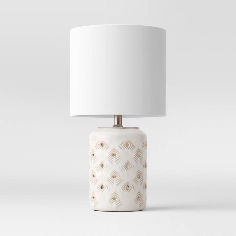 Diamond Cutout Table Lamp with Lit Base - Threshold™ | Target