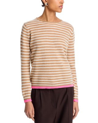 Cashmere Tipped Little Stripe Sweater | Bloomingdale's (US)