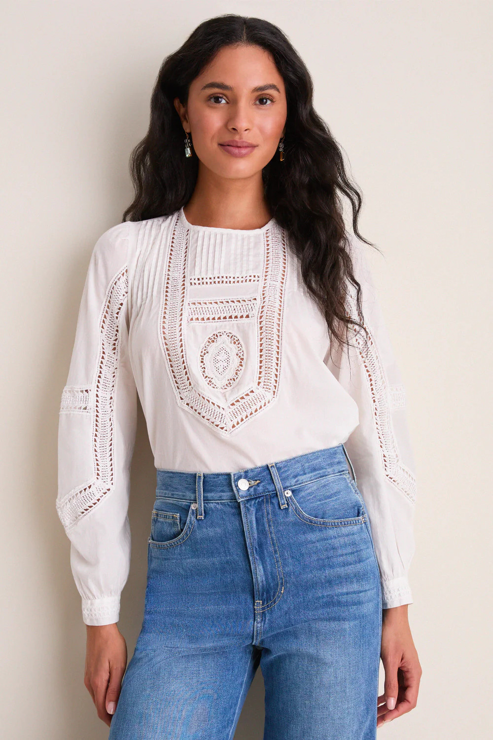 Pristine Marlowe Long Sleeve Cotton Top | Tuckernuck (US)