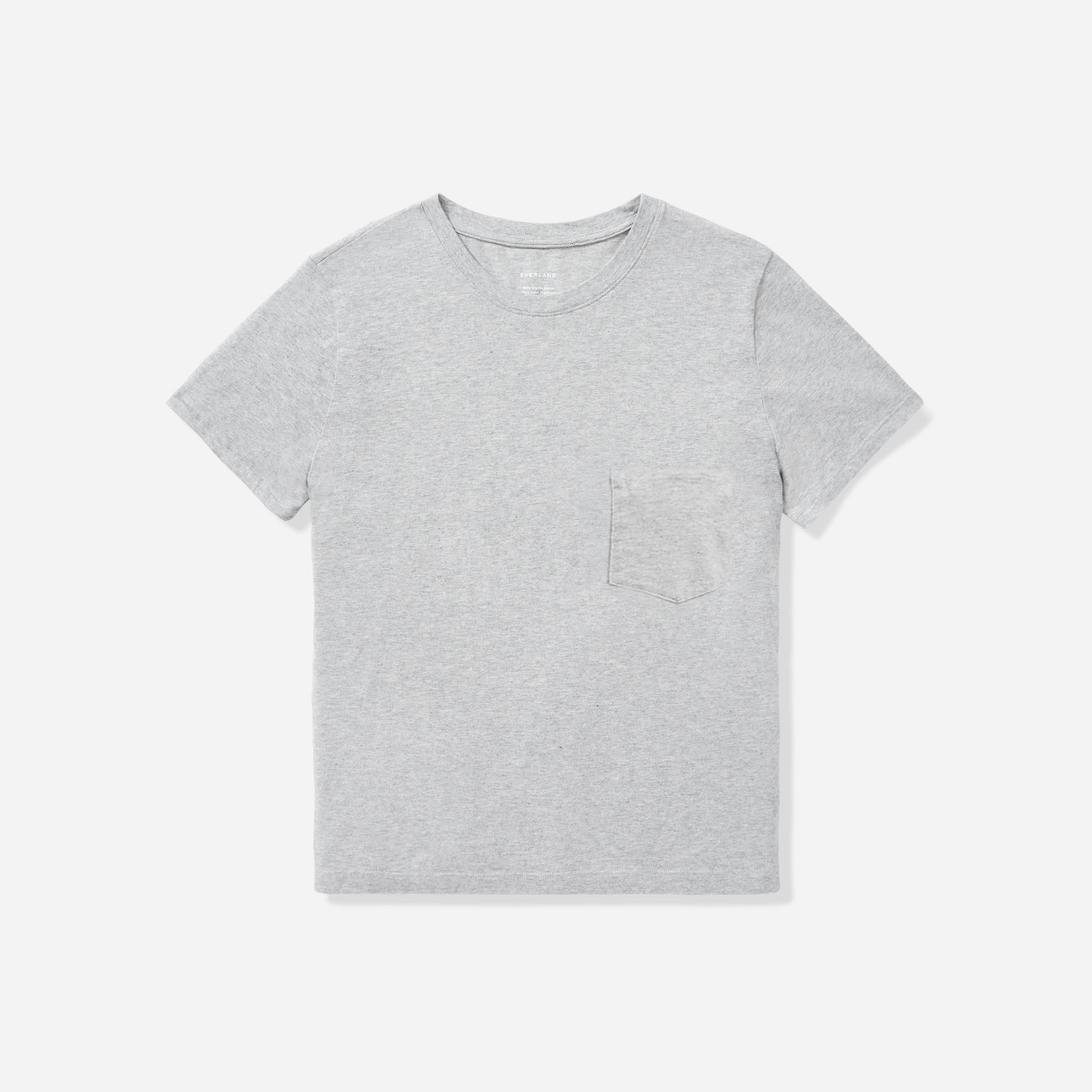 The Organic Cotton Box-Cut Tee - heather grey | THE YES