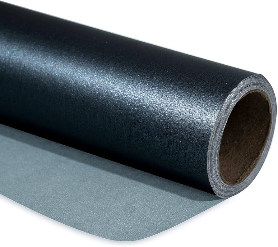 RUSPEPA Black Matte Wrapping Paper - Solid Color Pearly - lustre Paper Perfect for Wedding, Birth... | Amazon (US)