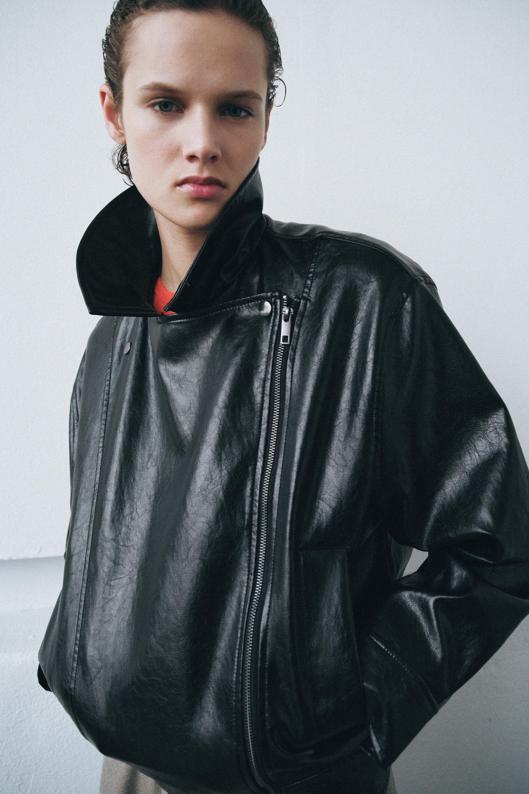 ZW COLLECTION FAUX LEATHER JACKET | Zara US