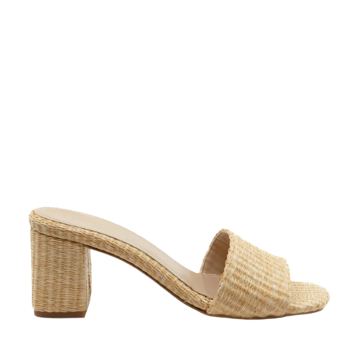 Claudia Natural Raffia Mule | Over The Moon