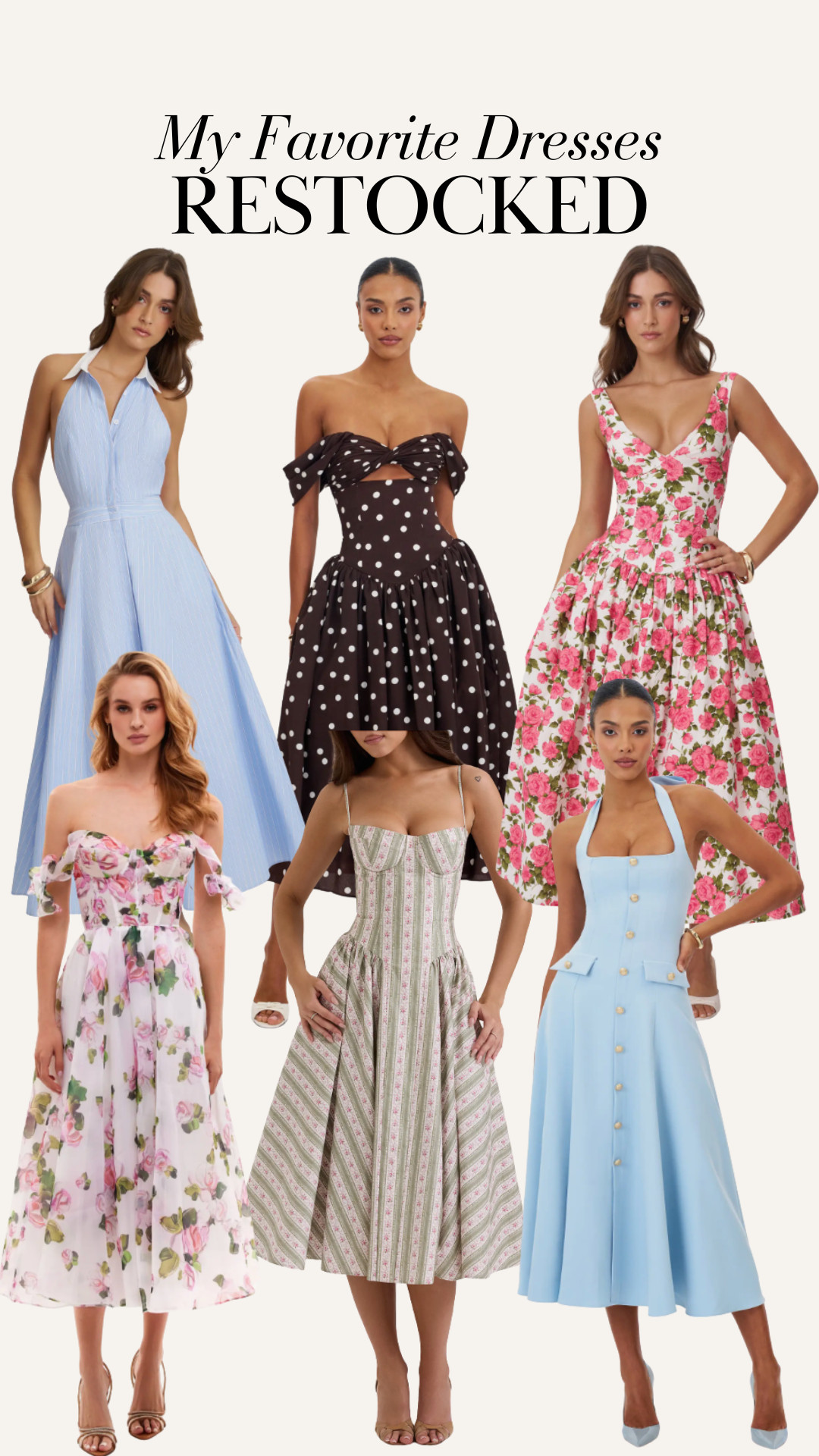 My favorite dresses restocked!