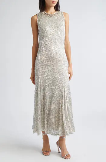 Izara Sequin Beaded Dress | Nordstrom