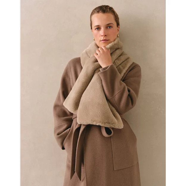 Recycled Faux Fur Scarf | The White Company UK & ROW