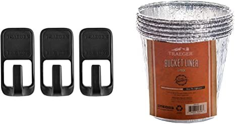 Traeger Pellet Grills BAC536 Magnetic Tool Hooks Accessory, Black & Pellet Grills BAC407z 5-Pack ... | Amazon (US)