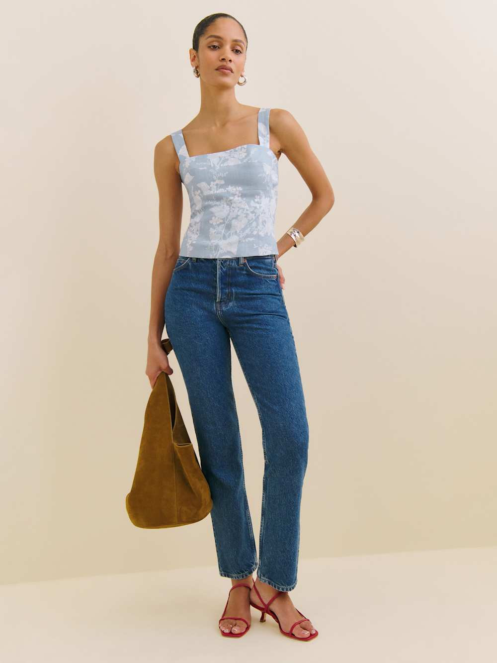 Darci Linen Top | Reformation (Global)