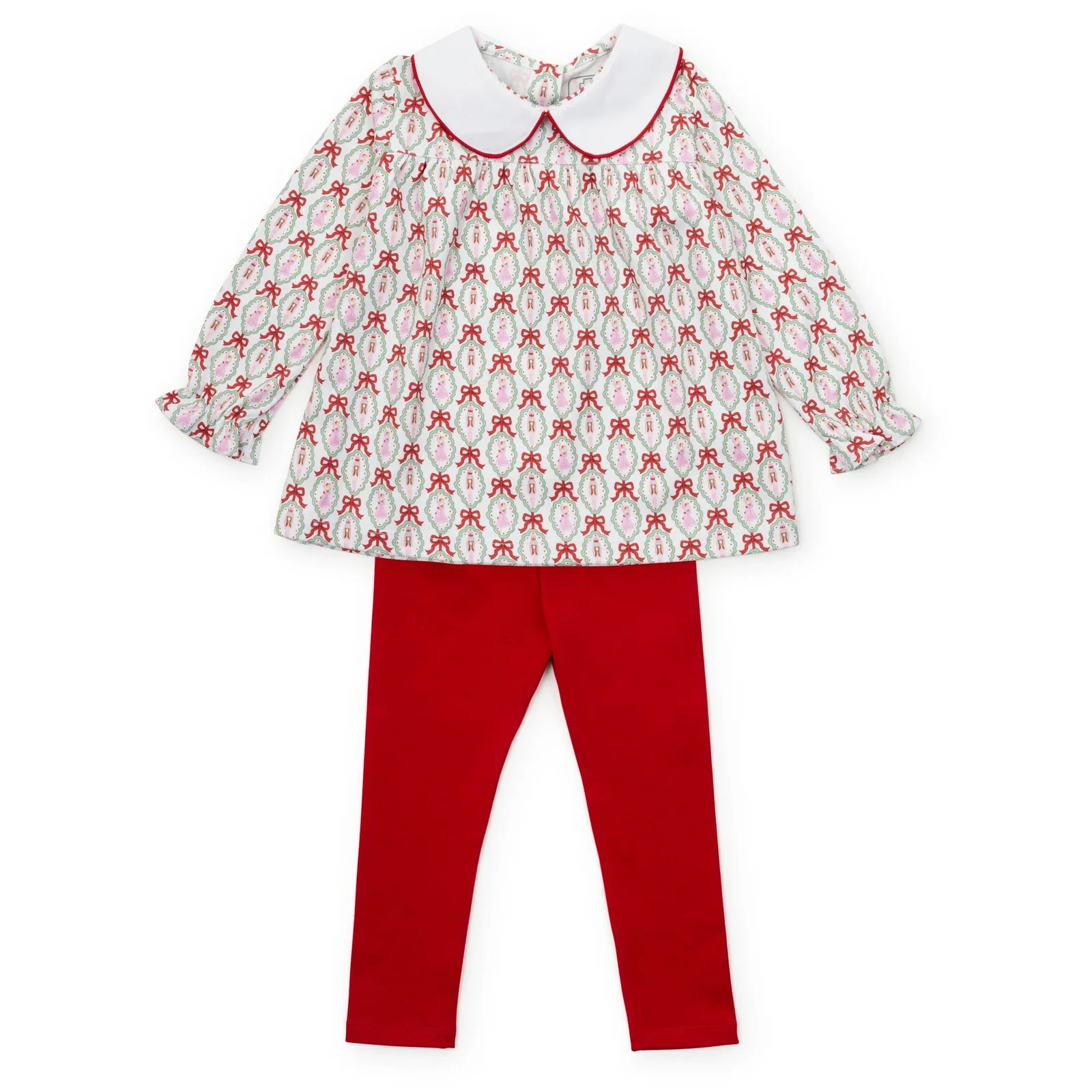 Lila and Hayes Morgan Set Girls' Legging Set - Hot Cocoa Santa | JoJo Mommy