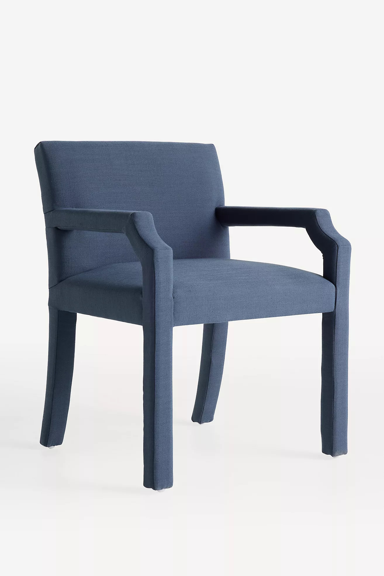Delaney Performance Linen Dining Armchair | Anthropologie (US)