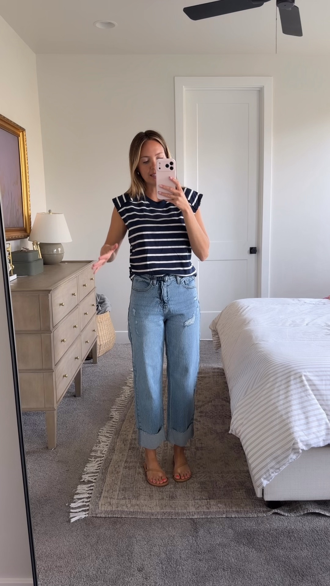 Wearing size 0 jeans & S top!