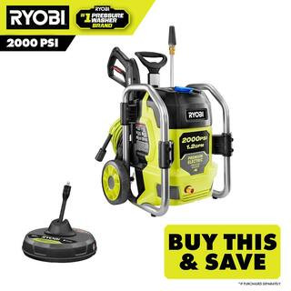 2000 PSI 1.2 GPM Cold Water Electric Pressure Washer with Surface Cleaner | The Home Depot
