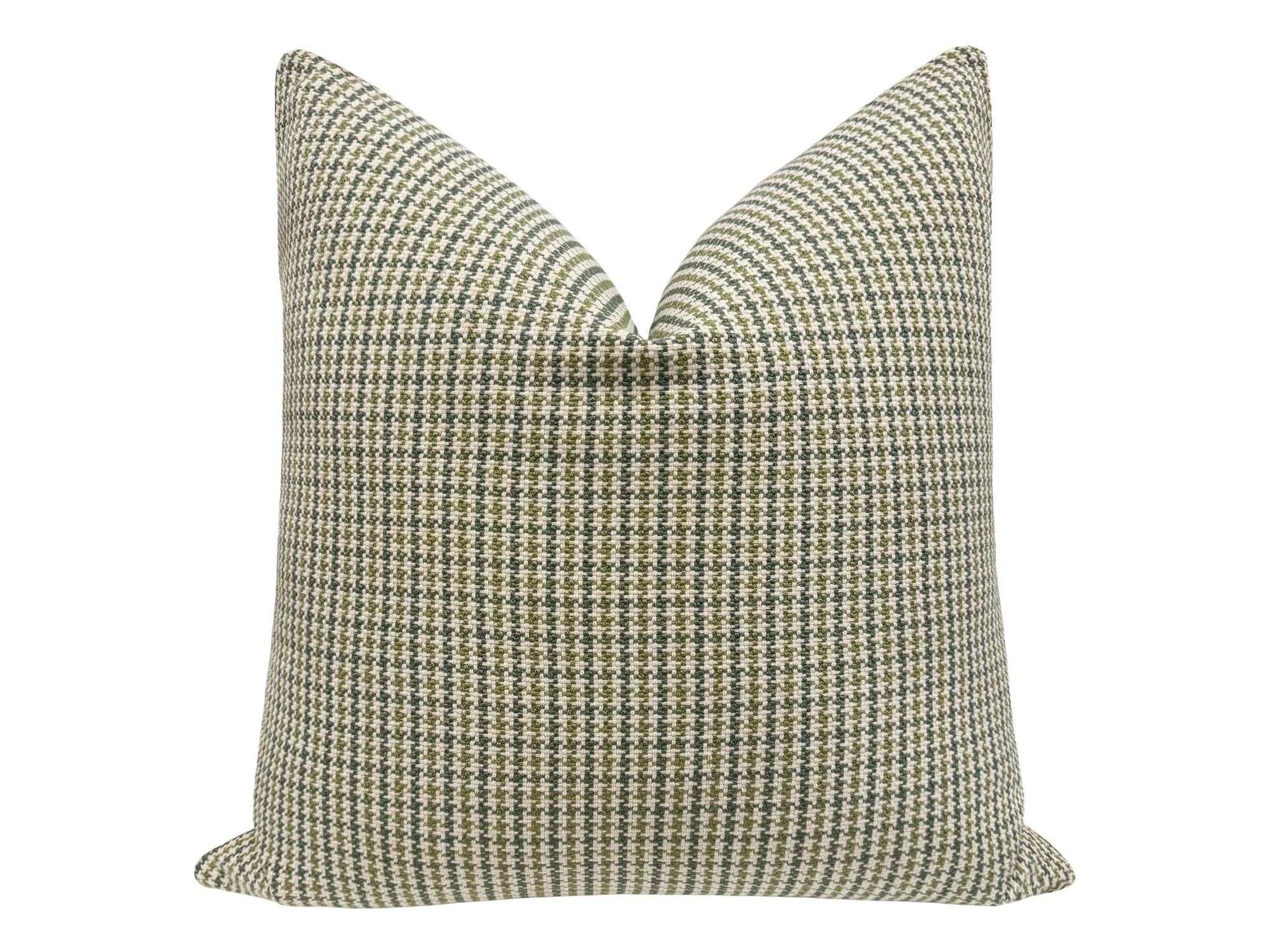 Scottie // Clover Pillow | green pillow | throw pillow | woven | houndstooth | Etsy (Global)