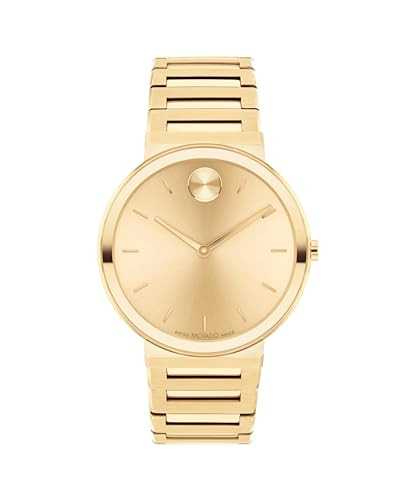 Movado Bold Horizon Ultra Thin Watch for Men and Women - Swiss Made - Water Resistant 3ATM/30 Meters - Sleek and Slim Premium Luxury Wristwatch for Everyone - 40mm | Amazon (US)