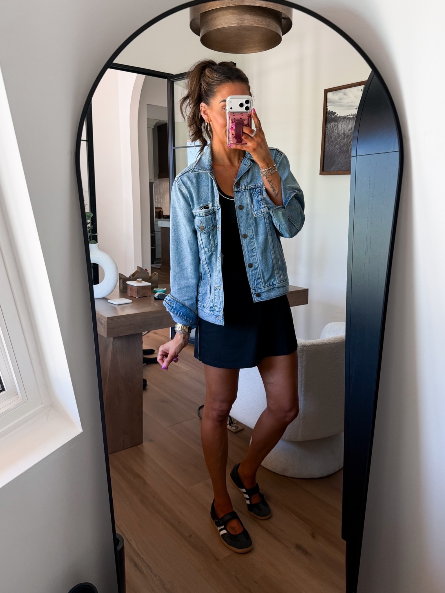 The cutest athletic dress!! I love adding a denim jacket to dress it up a little more! 

Jacket-medium
Dress-small
Mary Janes-7.5

#LTKootd #LTKTall #LTKSaleAlert