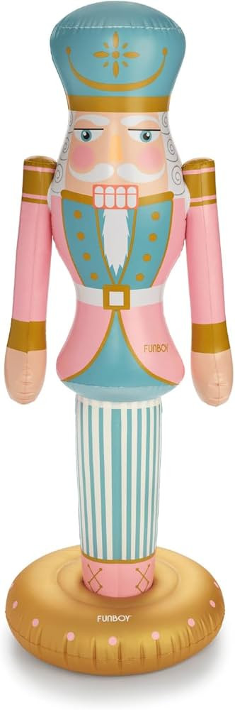 FUNBOY 3.5 FT Giant Inflatable Pink Nutcracker Christmas Decor, Indoor/Outdoor, Weatherproof, Wei... | Amazon (US)