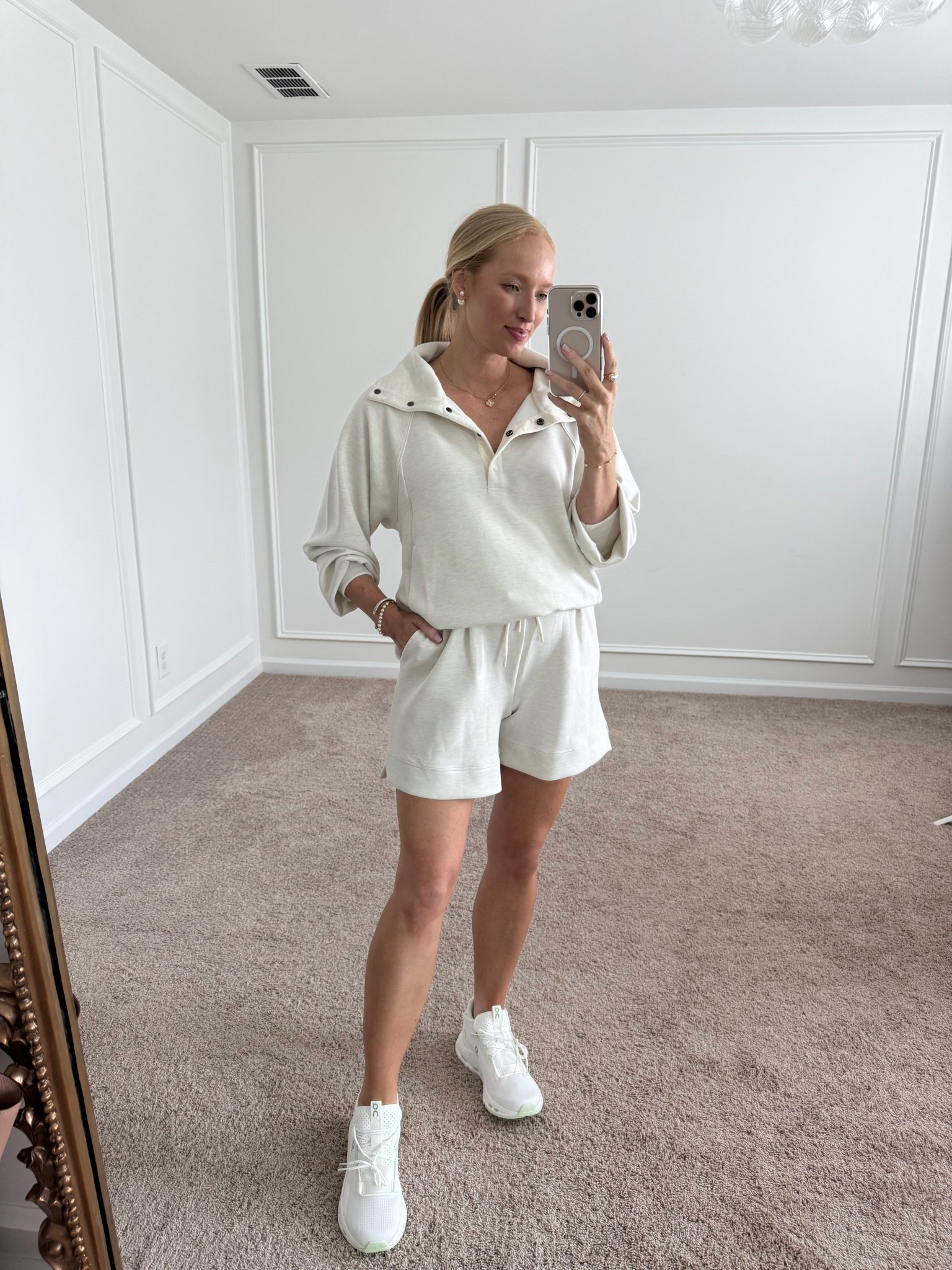 Comfy athleisure set on sale in the Nordstrom anniversary sale! It’s TTS. The shorts have a long inseam / are very high waisted! So they actually work really well with a bump 

NSALE // lounge set // comfy set // Zella 

#LTKFindsUnder100 #LTKSaleAlert #LTKBump