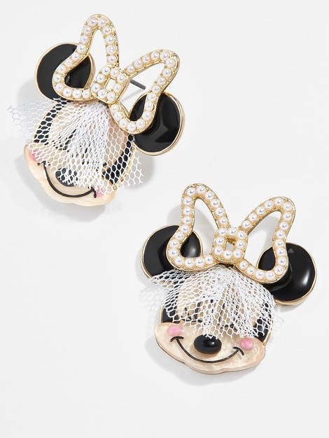 Bridal Minnie Mouse Earrings | BaubleBar (US)
