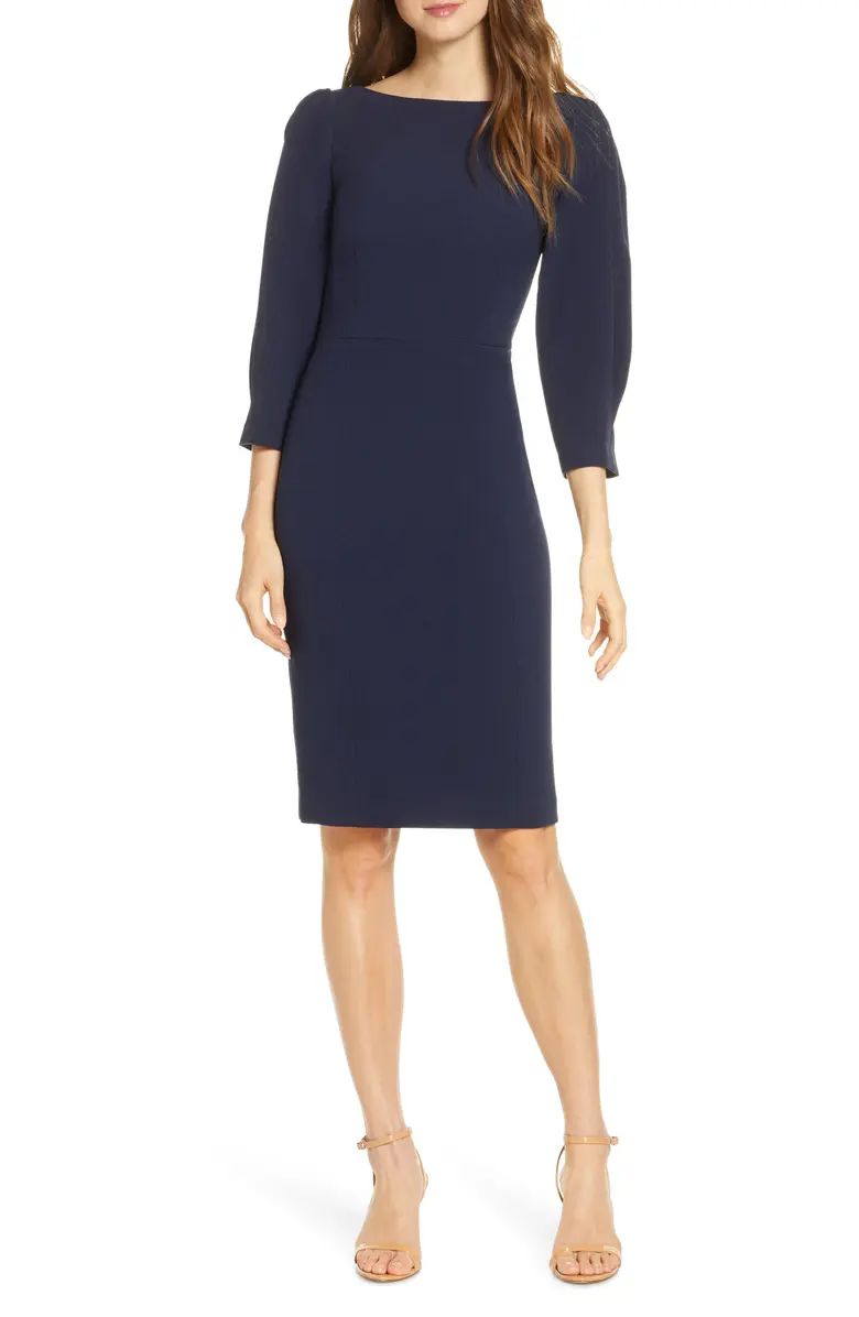 Pleated Sleeve Sheath Dress | Nordstrom | Nordstrom