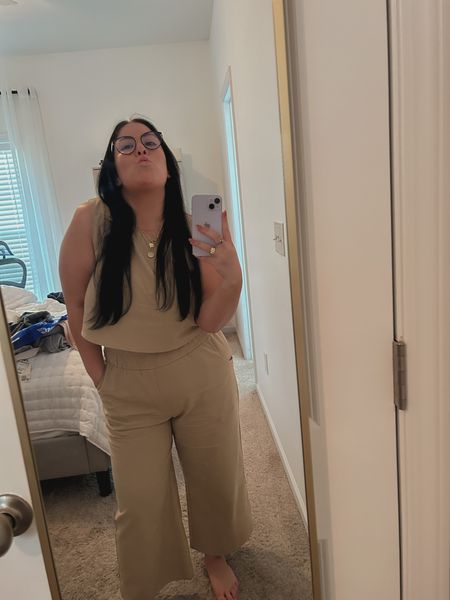 The hold that linen sets have on me for the summer. This will be 90% of my wardrobe 😍 | outfits, warm weather, vacation, resort wear, earth tones, two piece set, tjmaxx

#LTKSeasonal #LTKunder100 #LTKcurves
