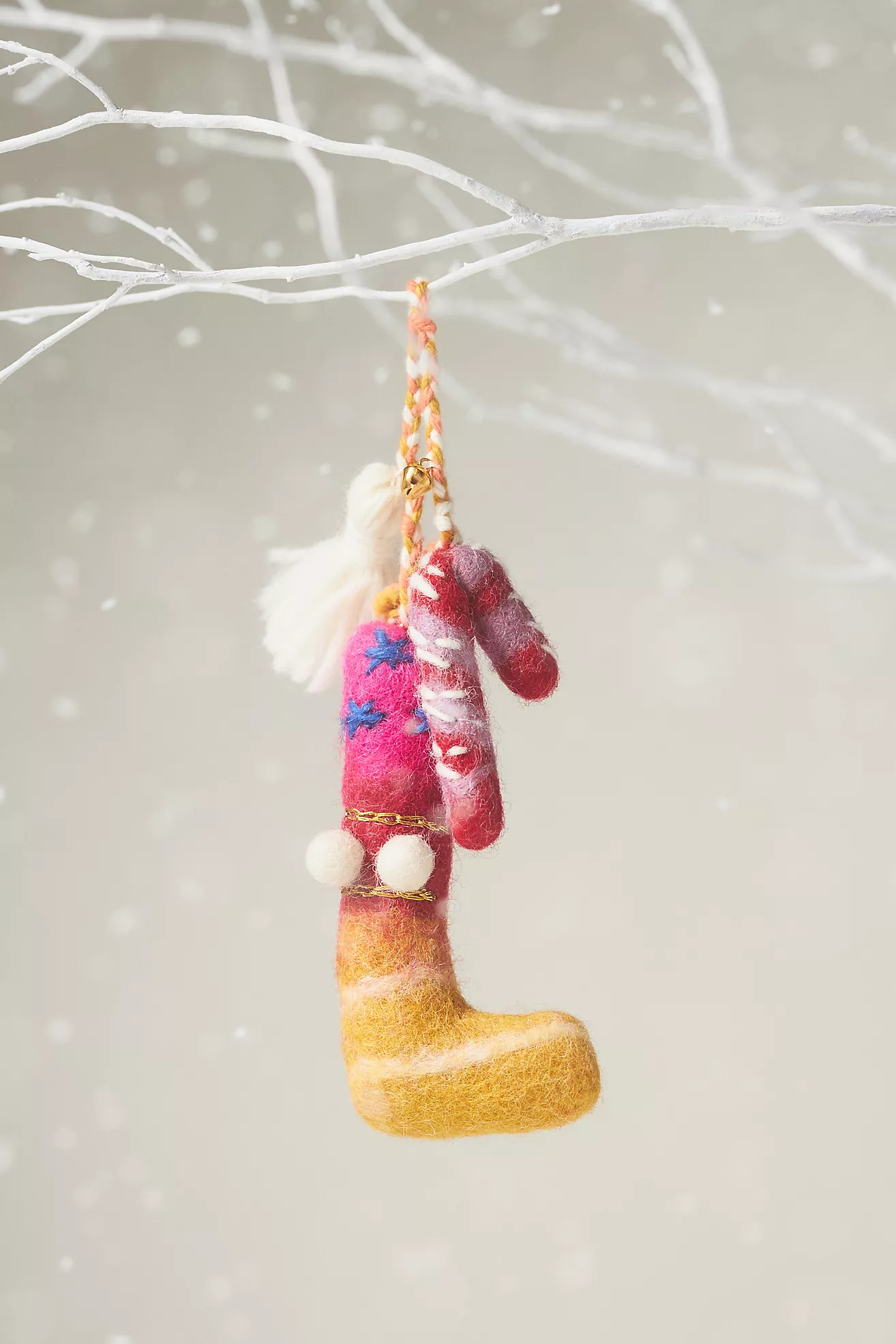 Jolly Monogram Ornament | Anthropologie (US)