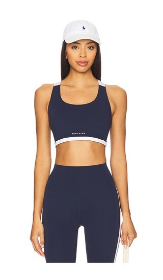 Highgate Sports Bra in Dark Navy & Optic White | Revolve Clothing (Global)