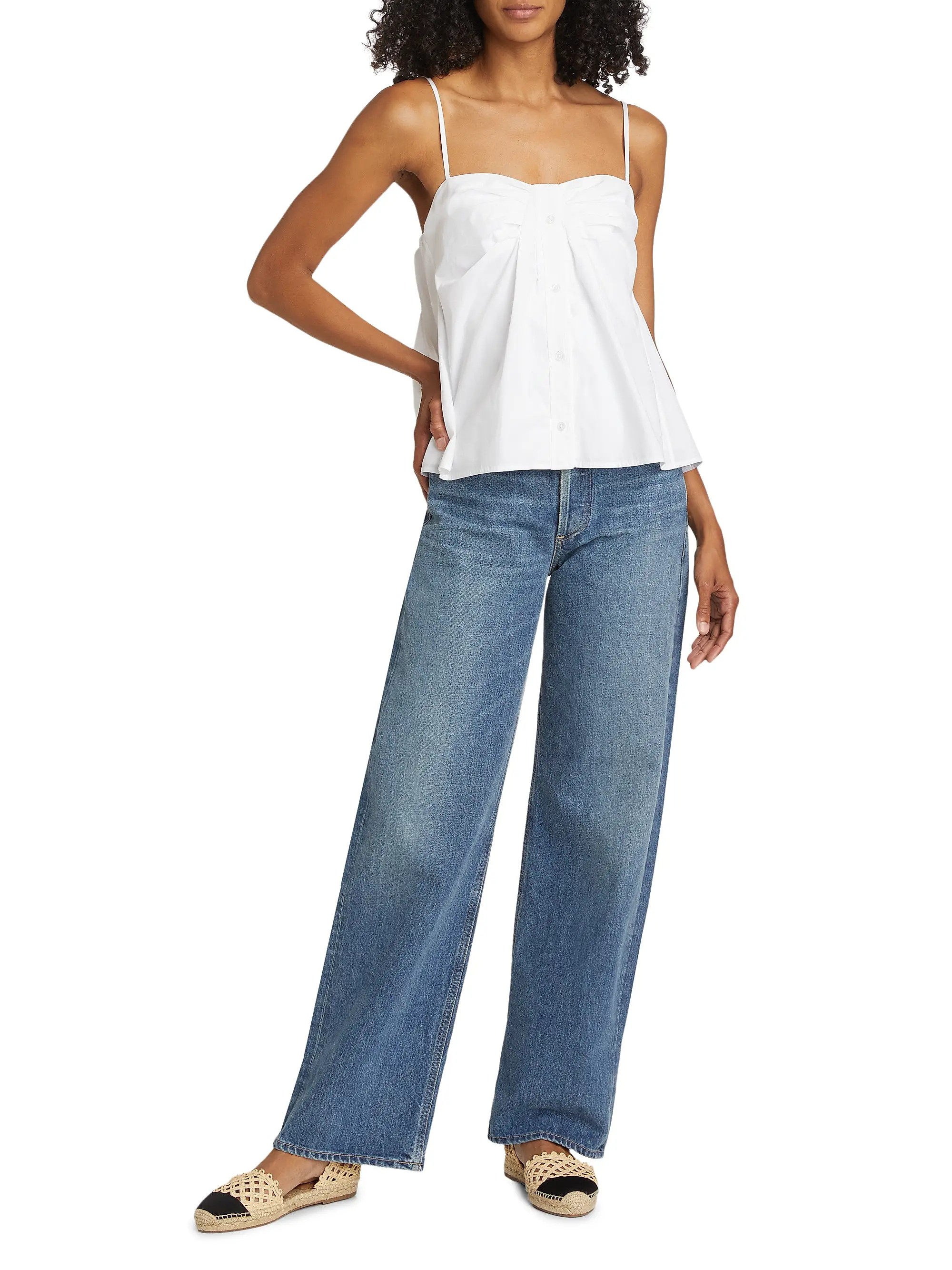 Kenz Button Babydoll Tank Top | Saks Fifth Avenue