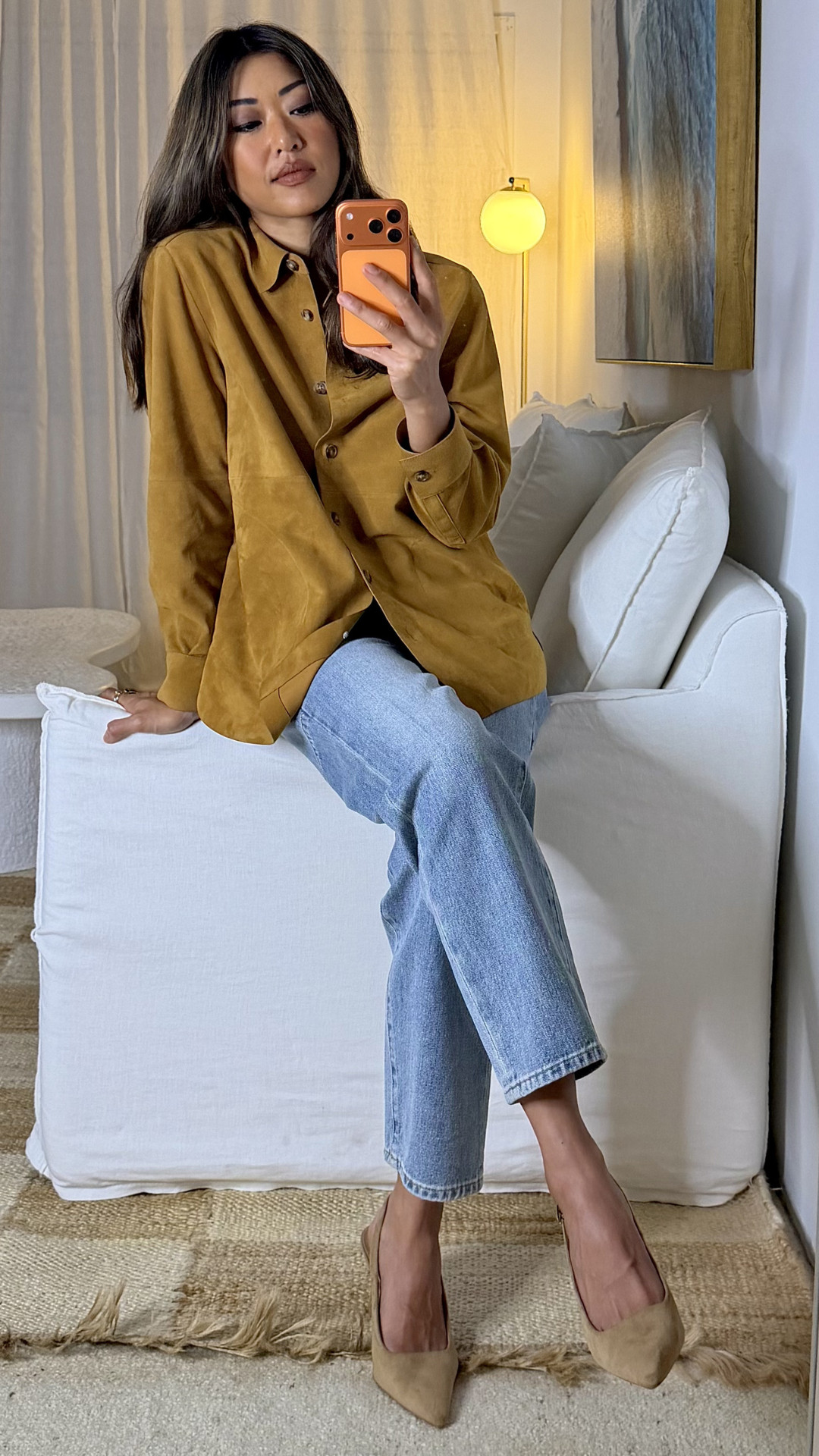 The top is the Elara Lambskin Suede Shacket from IDA+S and the jeans are from Freya Indigo Cotton Denim Jeans
also from IDA+S (I've tagged an alternative pair from levi's)

Use code KRISTINE10 for 10% off when shopping at IDA+S! 

 #LTKaustralia #LTKjeans #LTKstyletip