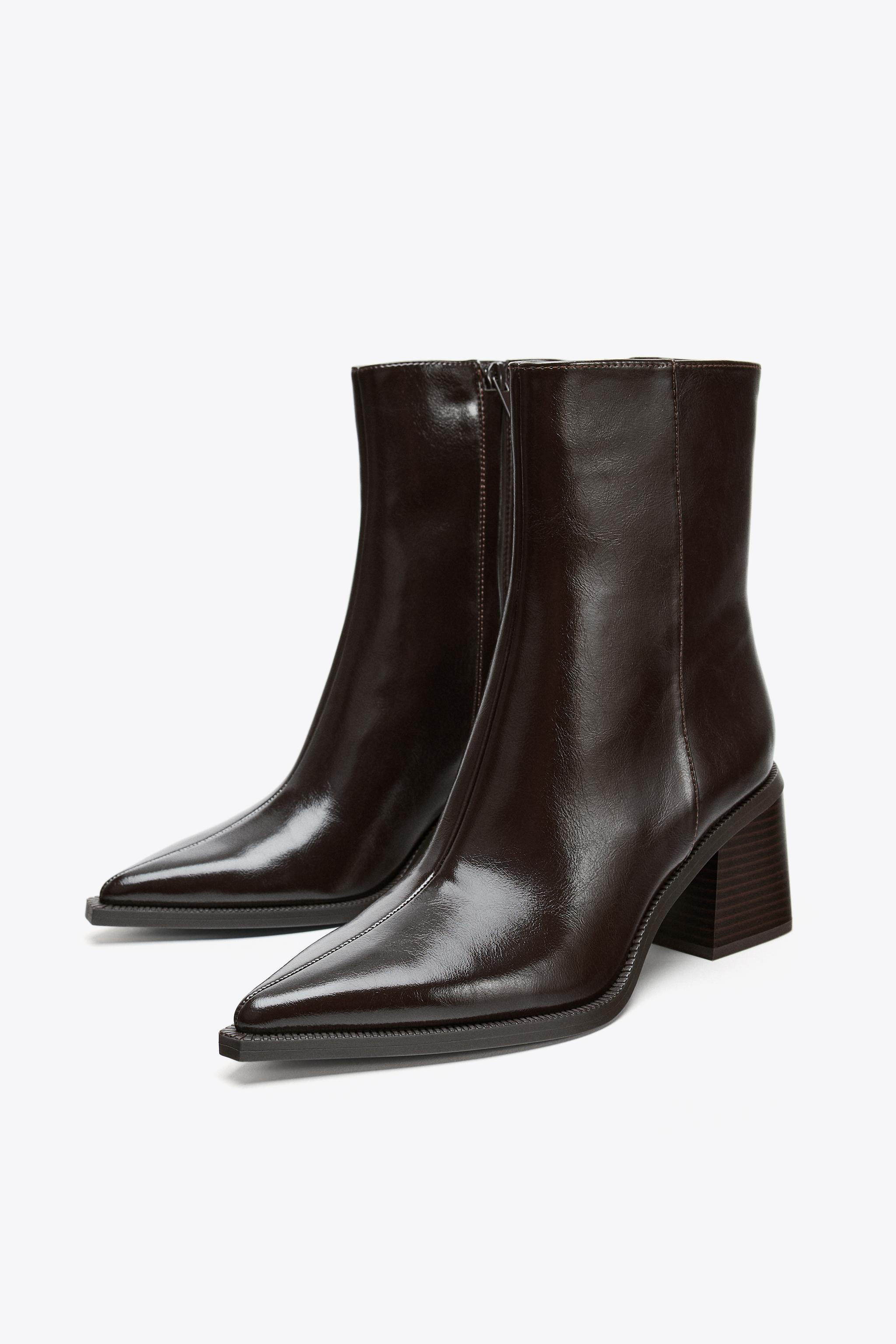 WIDE HEEL ANKLE BOOTS | Zara US