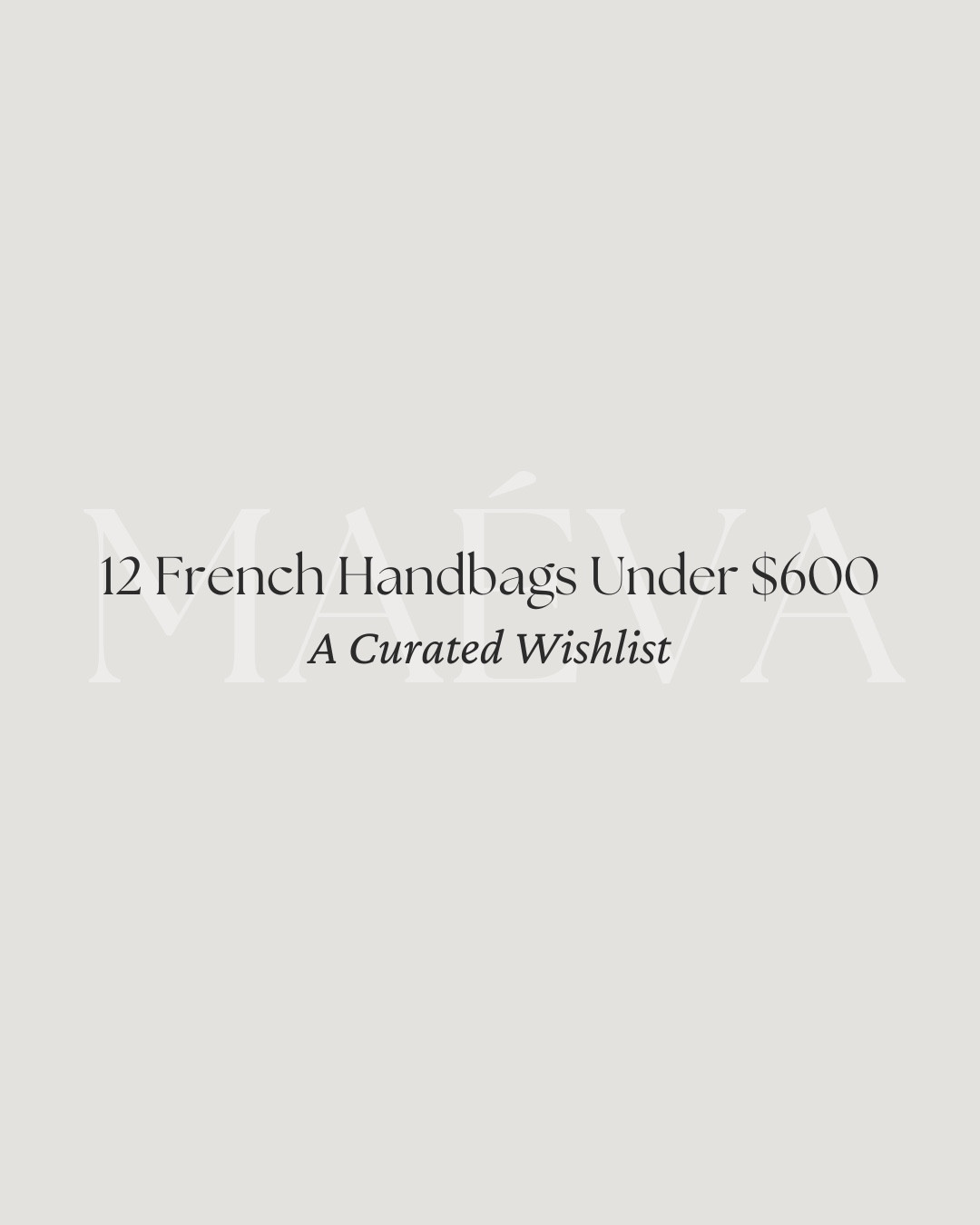 12 French Handbags Under $600 👜

A curated wishlist of timeless silhouettes, rich textures, and the kind of everyday elegance that French design does so well! I have been saving, researching, and refining this wishlist 🤎 These are the pieces I cannot stop thinking about! 

Only able to link a select few brands here, head to the blog or shopmy for the full edit!

✨ Which one has your heart?

📍 Discover the latest article on maevawithamour.com where you can explore all 12 bags and brands in detail and shop each one directly! You can also find the full edit on ShopMy @ maevawithamour under ‘French & EU Bags’!

👉 Save this post for your next Paris trip or future wishlist & follow for more French-inspired style and brand discoveries!

With Amour, M.

#frenchstyle #parisianstyle #frenchfashion #handbag #purse #styleguide #styleinspo



#LTKTravel #LTKootd #LTKGiftGuide
