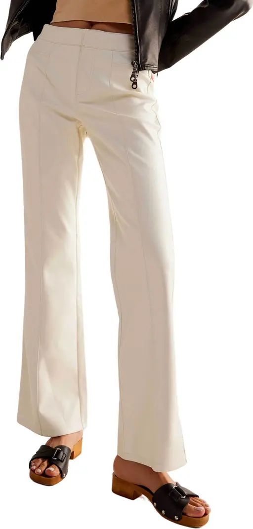Uptown High Waist Faux Leather Flare Pants | Nordstrom