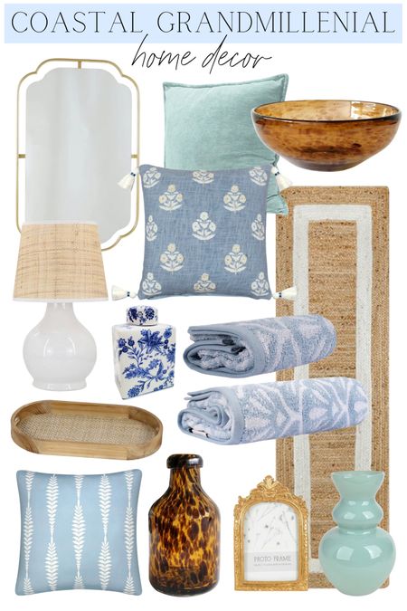 Coastal grandmillenial decor, coastal granddaughter decor, tortoise vase, blue & white decor, cane lamp

#LTKhome #LTKfindsunder50
