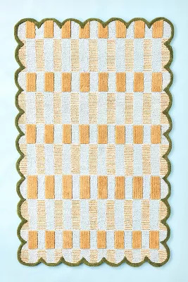 Matilda Goad & Co. Tufted Plaid Rug | Anthropologie (US)