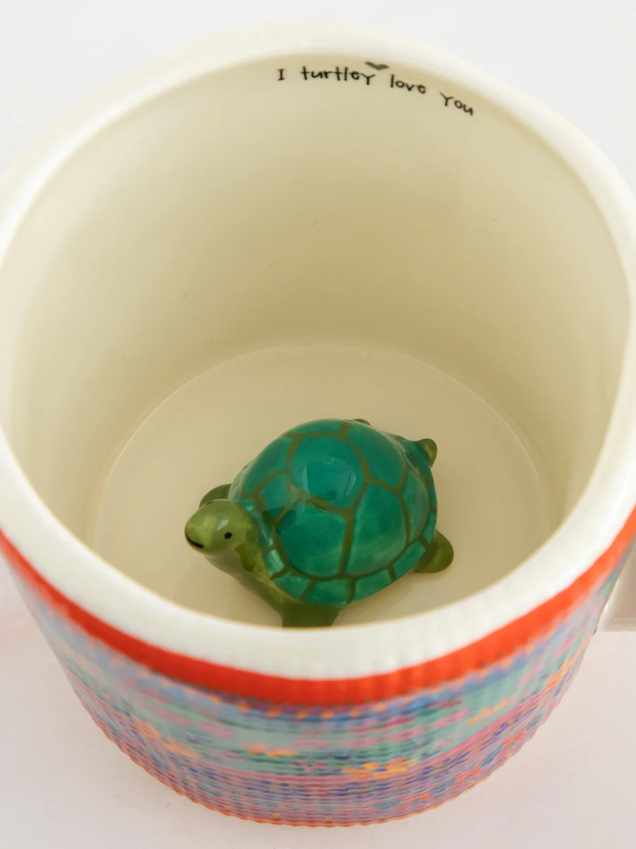 Peek-A-Boo Coffee Mug - Turtle | Natural Life