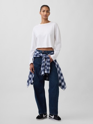 High Rise Barrel Jeans | Gap (US)