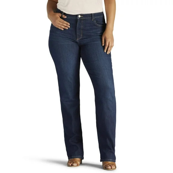 Devil Wears Prada Scoop Collection Women's and Women's Plus Crease Barrel Jeans, 26.5'' Inseam, S... | Walmart (US)