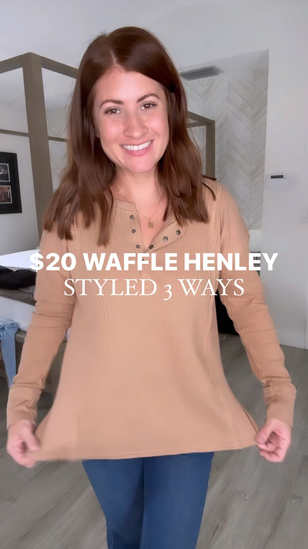 The $20 Waffle Henley you need for this Fall! #waartpartner Loving all the cute details, colors and fit! Don’t sleep on this one! 

✨Follow me for more affordable fashion finds and more!✨

#iywyk
#walmartfinds
@walmart
@walmartfashion 
#walmartfashion

Sized up to a medium for extra length! Make sure to head to my stories for a closer look! Try on will be saved in my Walmart September Highlight! 

#LTKSeasonal #LTKfindsunder100 #LTKstyletip