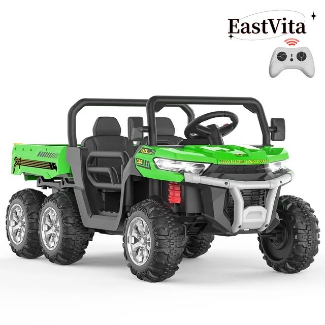 EastVita Kids 24V Ride on Car Large Farm Tractor Dump Truck 6 Wheels with Electric UTV Vehicles w... | Walmart (US)