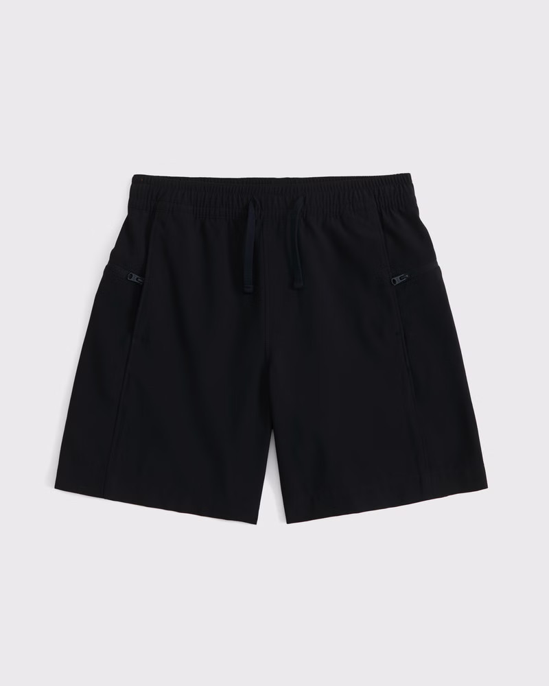 abercrombie kids boys club shorts in black - size 15/16 | Abercrombie & Fitch (US)