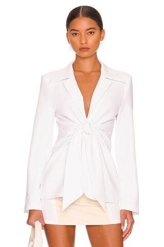 L'Academie The Tilly Blazer in White from Revolve.com | Revolve Clothing (Global)