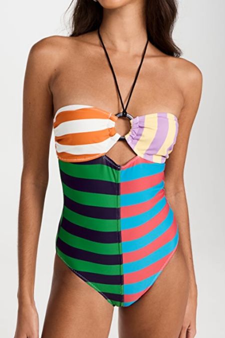 This swimsuit is perfection! Cue the retro rainbow vibes! #swimwear

#LTKswim
